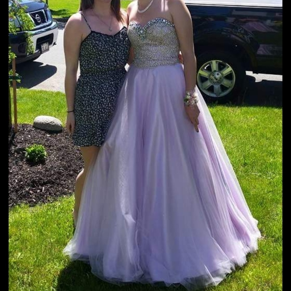 Lilac prom dress